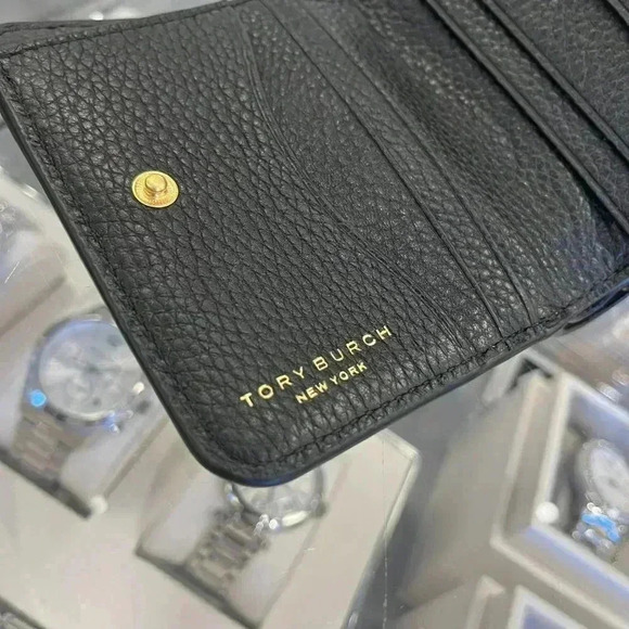 Tory Burch 146463 Thea Bifold Leather Wallet in Black ** GIFT PACKING** - Picture 5 of 13